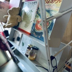 シンプル、おしゃれ、無印良品 趣味棚 キッチン収納　絵本棚としても！シューズ棚　絵本棚　スチール　下駄箱　玄関収納の画像