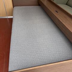【最終値下げ】ニトリ 3Way ベッドソファ　ミドルブラウンの画像