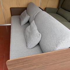 【最終値下げ】ニトリ 3Way ベッドソファ　ミドルブラウンの画像