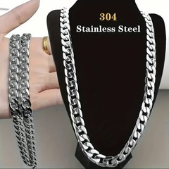 E⭐️新品・未使用⭐️SUS304ステンレス製のチェーンネックレ...