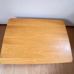 木製こたつテーブル　座卓テーブル　スリット棚付きの画像