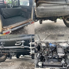 スズキ　ジムニー　ランドベンチャー　ターボ 4WD　JA11V オートマ　平成7年　15.9万キロ　社外ハンドル　リフトアップ　アルミホイール　車検令和7年7月までの画像