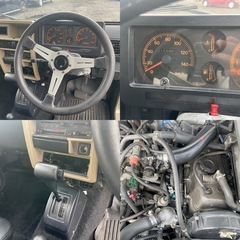 スズキ　ジムニー　ランドベンチャー　ターボ 4WD　JA11V オートマ　平成7年　15.9万キロ　社外ハンドル　リフトアップ　アルミホイール　車検令和7年7月までの画像