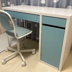 IKEA イケア  MICKE ミッケ 学習机&チェアセット 水...