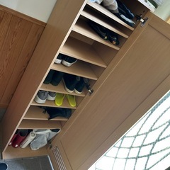 靴箱　ミラー付きの画像