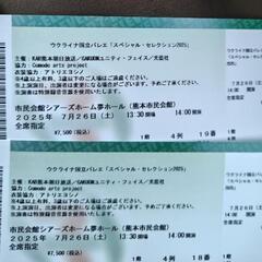 ウクライナバレエ熊本公演　ペアチケット