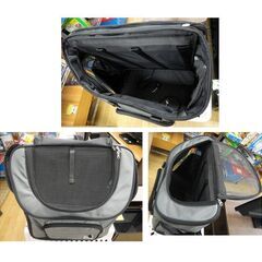 ペット用バックパックキャリー ライフライク 63R002 ペットキャリー グレー 15㎏まで 小型犬 西岡店の画像
