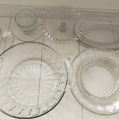 Arcoroc製 丸皿 3枚 23cm DURALEX製 楕円ガ...