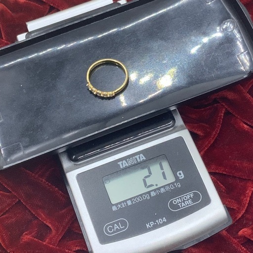 K18 ダイヤ　リング　2.1g 0.3ct