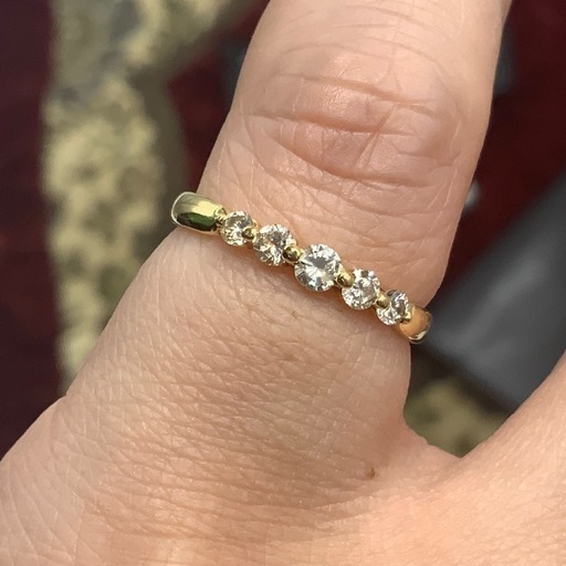 K18 ダイヤ　リング　2.1g 0.3ct