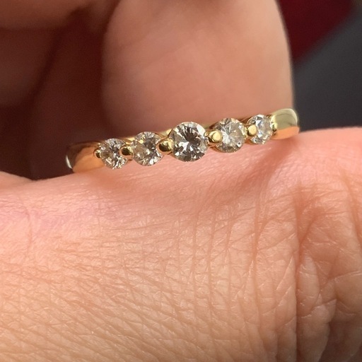 K18 ダイヤ　リング　2.1g 0.3ct