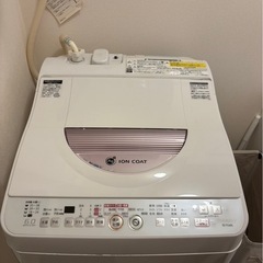 洗濯機【SHARP】6.0kg  ES-TG60L-P 