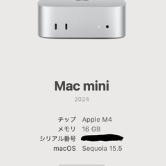 Mac mini M4 / 16GB / 2TB SSD｜外付けスイッチ起動仕様・動作確認OK・箱あり・お値打ち放出！の画像