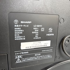 【32インチ】シャープ　テレビ　LC-32H11の画像