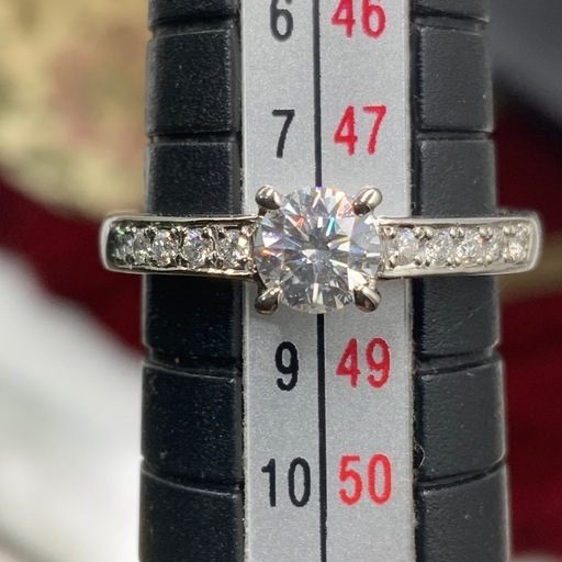 Pt900 ダイヤモンドリング　4.4g 0.352ct