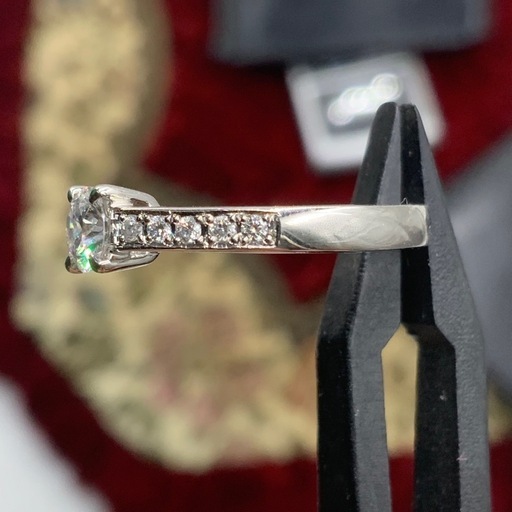 Pt900 ダイヤモンドリング　4.4g 0.352ct