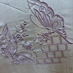 刺繍折りたたみ日傘の画像