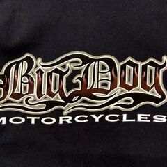Alore Big Dog Motorcycles ロングTシャツ ネイビー XL ロンT バイク アローレ USA製 ヴィンテージ 札幌市 中央区 南12条の画像