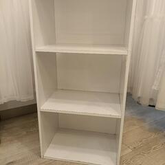 カラーボックス①　2点セット　上部・左右側面　オシャレな大理石調シート貼り付け済の画像