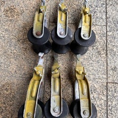 FUJI DENKO ケーブルローラー 6個セット (ばら売り可)工事用 の画像