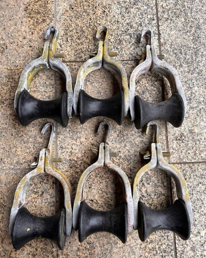 FUJI DENKO ケーブルローラー 6個セット (ばら売り可)工事用