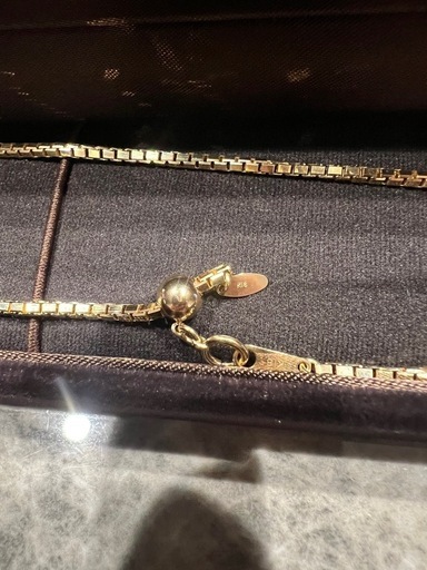ベネチアンチェーンネックレス K18 幅2.0mm 45cm(スライドアジャスター