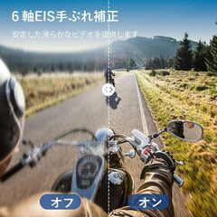 Hiicam speed20 アクションカメラ 水中カメラ ウェアラブルカメラ ス 4K 60FPS 防水 EIS手ブレ補正 170°の画像