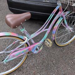 🔴児童用自転車　使用１年極めて良品❗️（再生車）中〜高学年　🔴カ...