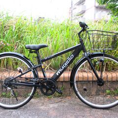 中古自転車 mugello 実用 自転車 実用 6段変速 26イ...