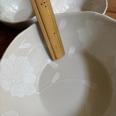 高価品　大鉢&小鉢セット　白オシャレの画像