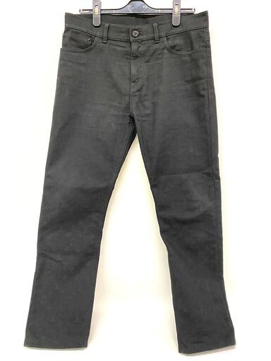 Louis Vuitton パンツ モノグラム ジャガード スリム デニム RM201Q QJQ HHD21W ブラック ジーンズ ルイ・ヴィトン