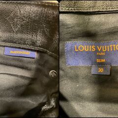Louis Vuitton パンツ モノグラム ジャガード スリム デニム RM201Q QJQ HHD21W ブラック ジーンズ ルイ・ヴィトンの画像