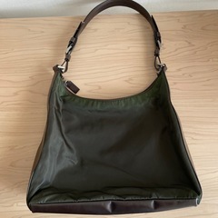 ◆美品◆PRADA プラダ◆ナイロン カーフ レザー 本革◆ワン...