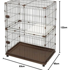 アイリスオーヤマ　猫サークル　2段セットの画像