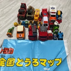 たくさんの車、おもちゃセット