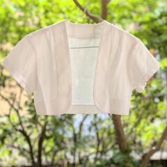ハンドメイド キッズ 夏のアンサンブル ボレロつきワンピース 上品 昭和レトロの画像