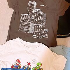 ユニクロ　カットソー　Tシャツ　パーカー　など　サイズ120cm中心　5着の画像