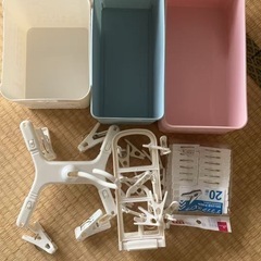 収納ボックスとピンチ