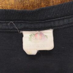 FRUIT OF THE LOOM Tシャツ プリント サイズ不明 ブラック/黒 半袖T スカル ケルベロス 古着 ヴィンテージ ダメージ：大 札幌市 中央区 南12条の画像