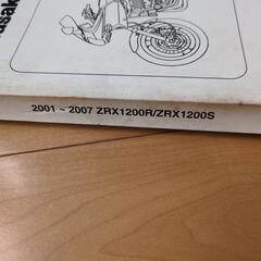 ZRX1200 サービスマニュアル パーツリストの画像