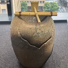 水琴窟・信楽焼き泉電動つくばい 陶器つくばい 循環 水琴窟 水流...