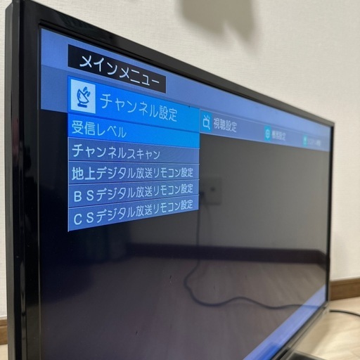 TECO 液晶テレビ TA3235JT 32インチ リモコン無 通電確認済み