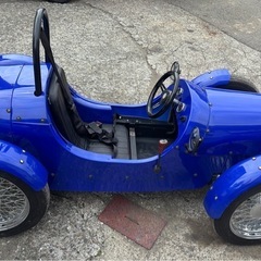 クラシックミニカー　ブルー　中古の画像