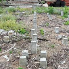 【無料でお譲りします】束石 基礎石 70個以上 
