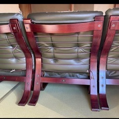 FUJI FURNITURE ビンテージ　3Pソファーの画像