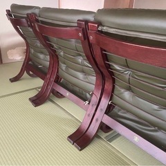 FUJI FURNITURE ビンテージ　3Pソファーの画像