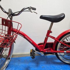 子供用自転車（16インチ）前カゴ、泥除け、ベル付き