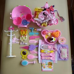 メルちゃんレミン&ソラン プリンとお食事セット、いちごのお風呂セ...