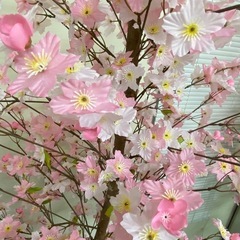 桜ツリー・造花・ディスプレイ・桜の木の画像