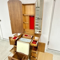 ドレッサー 三面鏡 コンセント付 の画像